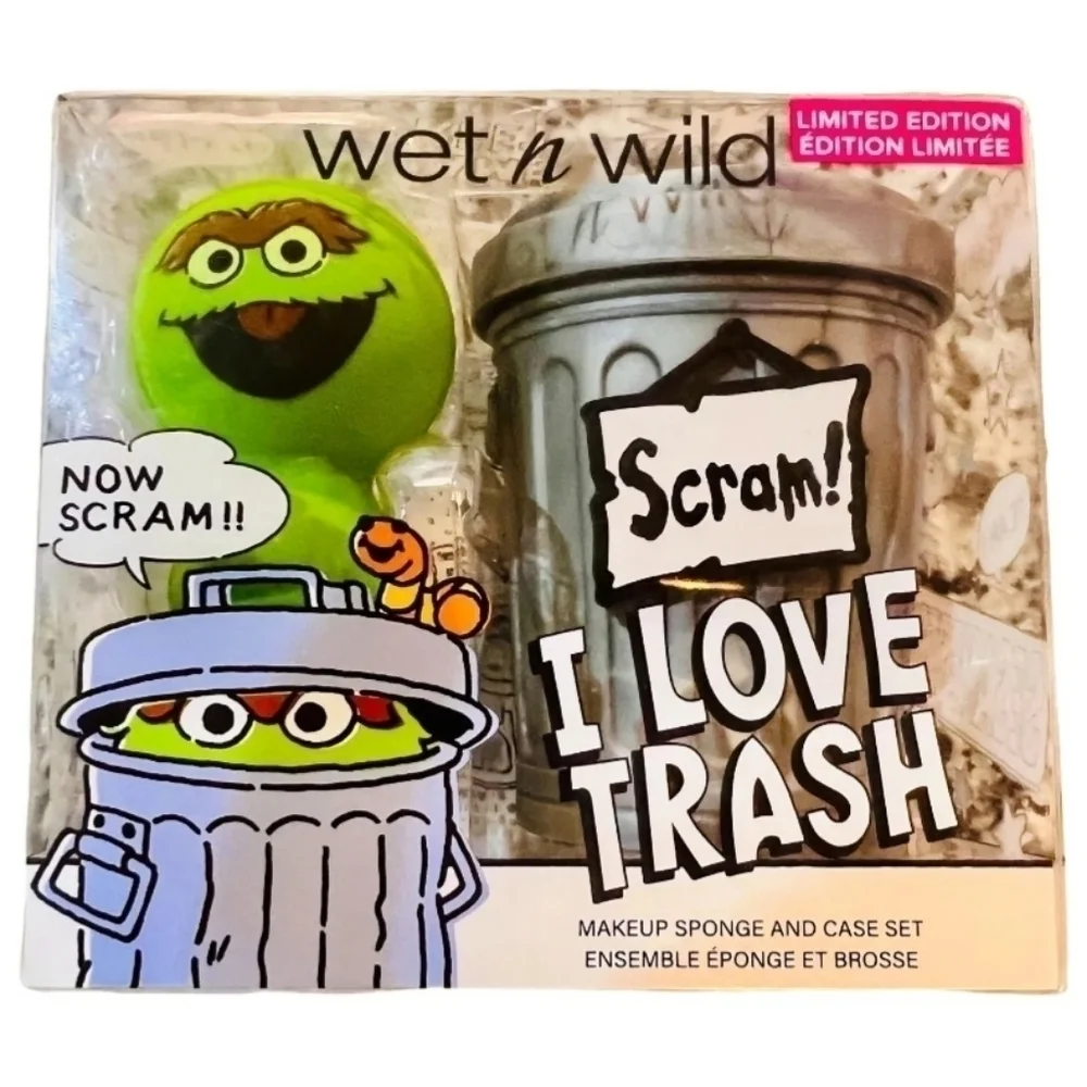 Wet N Wild Sesame Street Cookie Monster Oscar The Grouch Cosmetics Make Up Tools